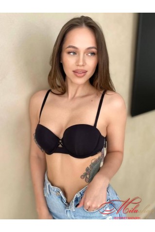 Базовый гладкий бюстгальтер балконет с пуш-ап Balaloum 9460